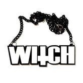 Witch Acrylic Statement Chain Necklace